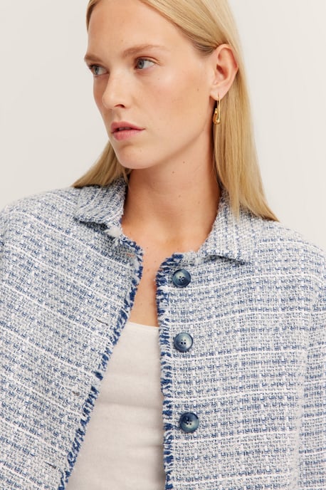 Bugatti Damen Bouclé Jacke mit Knopfleiste - Image 5