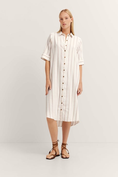 Bugatti Damen Hemdblusenkleid aus Leinen-Mix - Image 4