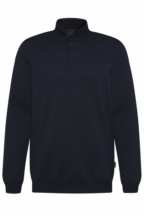 Bugatti Herren Langarmpolo mit Stehkragen - Image 3