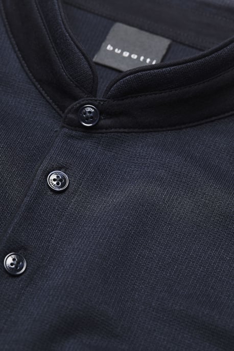 Bugatti Herren Langarmpolo mit Stehkragen - Image 4