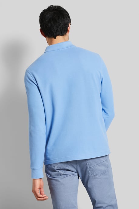 Bugatti Herren Langarmpolo aus reiner Baumwolle - Image 2