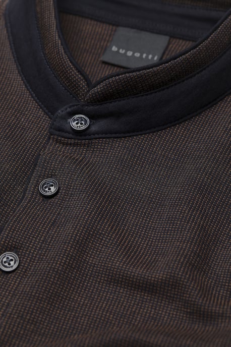 Bugatti Herren Langarmpolo mit Stehkragen - Image 4