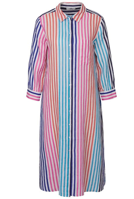 Bugatti Damen Hemdblusenkleid mit stilvoller Streifenkombination - Image 3