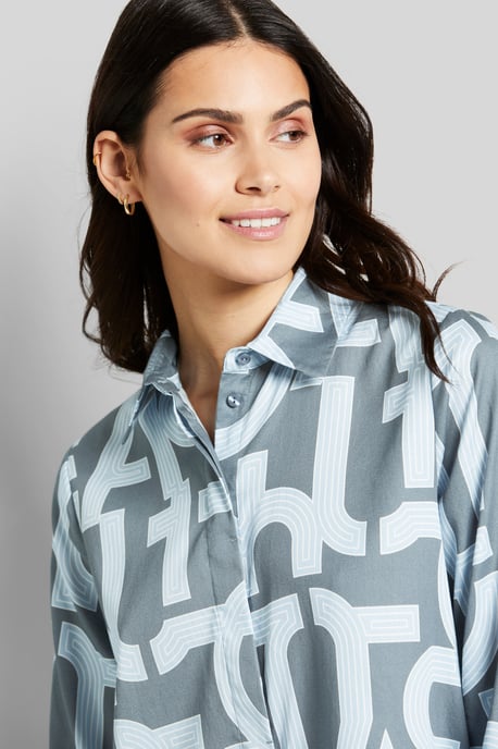 Bugatti Damen Hemdblusenkleid mit Buchstaben-Print - Image 5