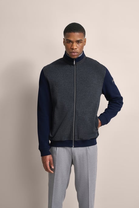 Bugatti Herren Sweatjacke mit Eingrifftasche - Image 1