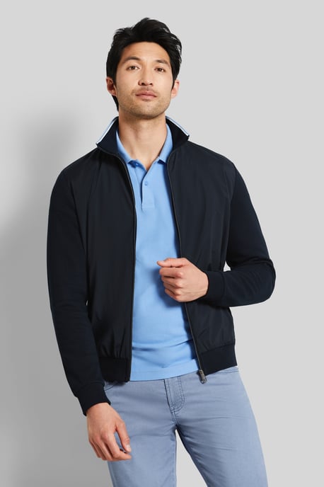 Bugatti Herren Sweatjacke mit Reiskornstruktur - Image 1