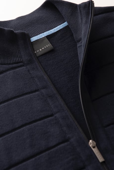 Bugatti Herren Strickjacke mit 3-D-Strukturstreifen - Image 4