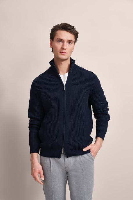 Bugatti Herren Strickjacke grob gestrickt - Image 1