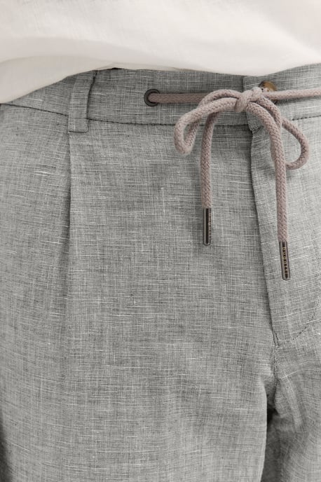 Bugatti Herren Bundfaltenhose mit Baumwoll-Leinen-Mix - Image 5
