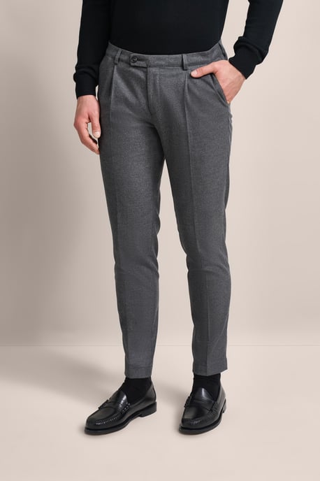 Bugatti Herren Bundfaltenhose mit Modern-Flanell-Soft-Touch - Image 1