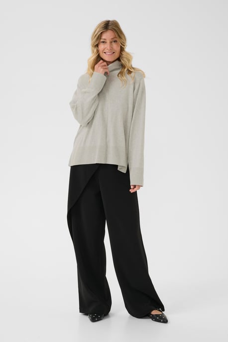 Strickpullover CRAnva Regular fit light grey - Image 1