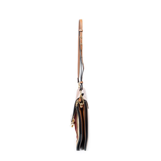 Medium Faye Shoulder Striped Patchwork  Umhängetasche - Image 3