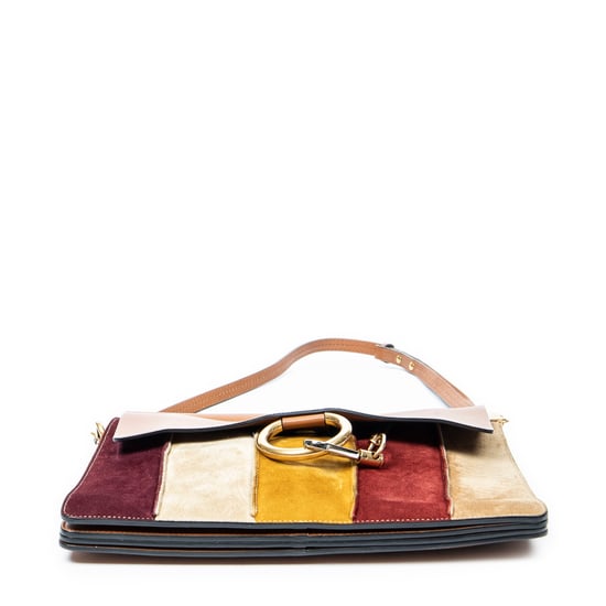 Medium Faye Shoulder Striped Patchwork  Umhängetasche - Image 6