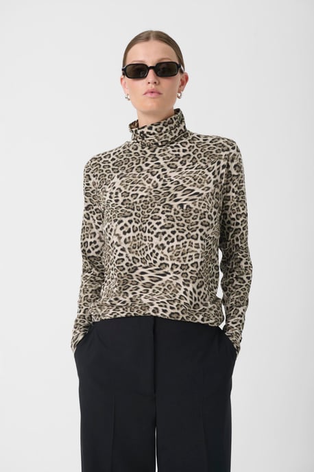 Langarm-Shirt SLHanadi Gerade Passform animal - Image 2