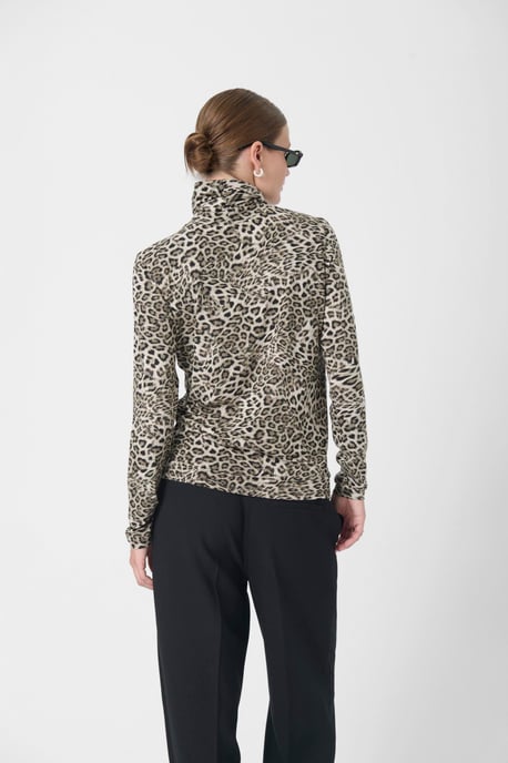 Langarm-Shirt SLHanadi Gerade Passform animal - Image 3