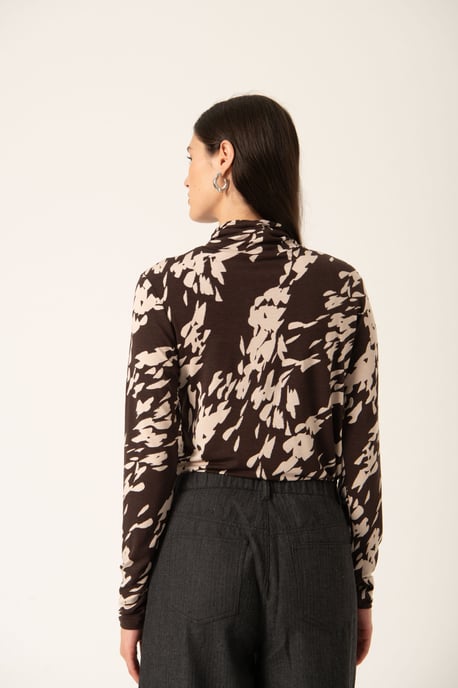 Langarm-Shirt SLHanadi Gerade Passform brown - Image 3