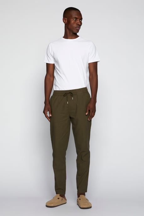 Casual Hose MAbarton Gerade Passform olive - Image 1