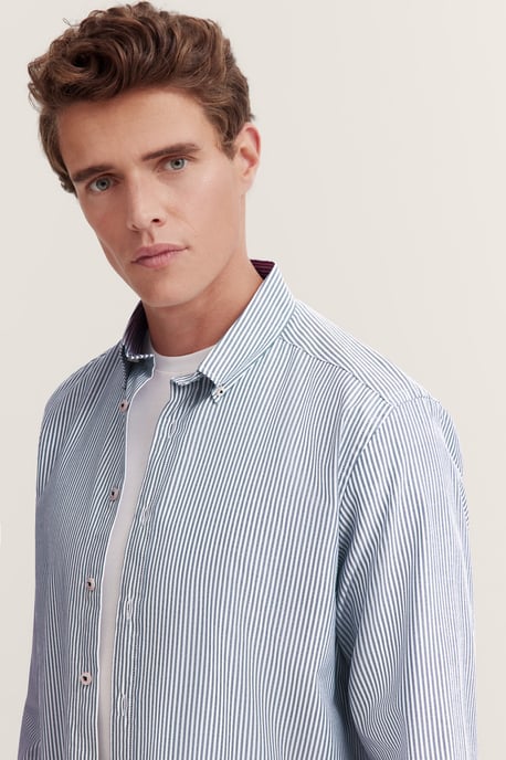 Bugatti Herren Oxford Shirt in Streifenoptik - Image 4