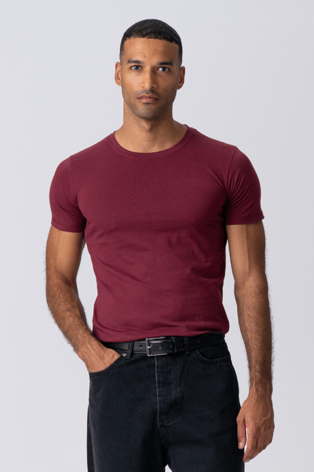 Muscle T-shirt - Burgunderrot - Image 3