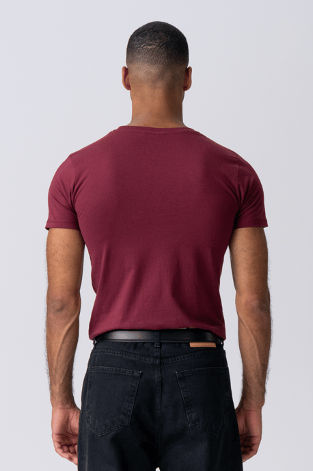 Muscle T-shirt - Burgunderrot - Image 4