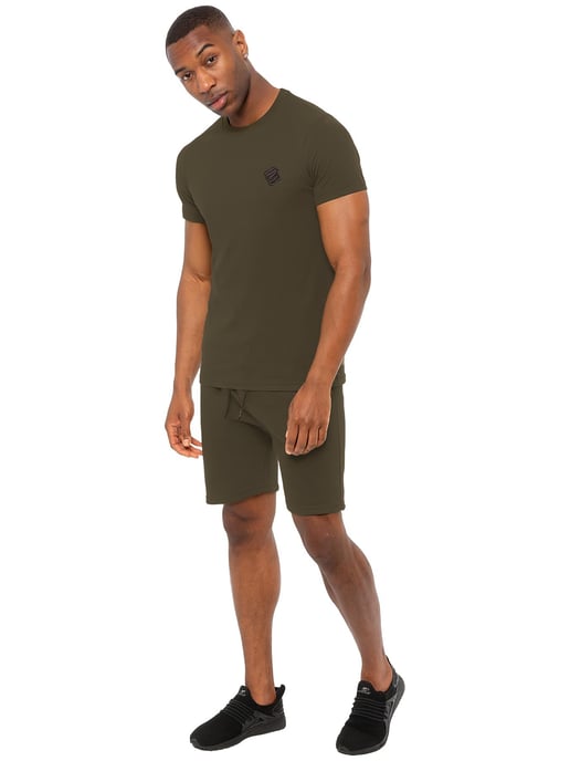 Enzo | Herren Slim Fit T-Shirt & Fleece-Shorts Set - Image 1