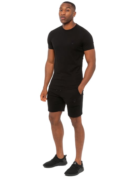 Enzo | Herren Slim Fit T-Shirt & Fleece-Shorts Set - Image 1