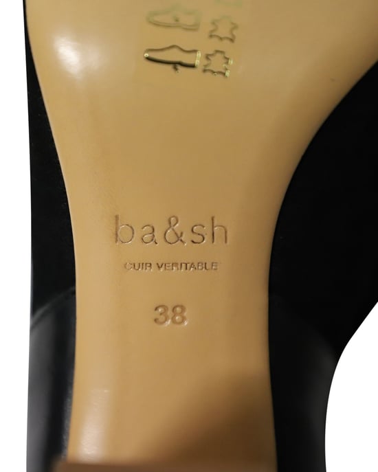 Ba&Sh – Stiefeletten mit Blockabsatz aus schwarzem Wildleder - Image 6