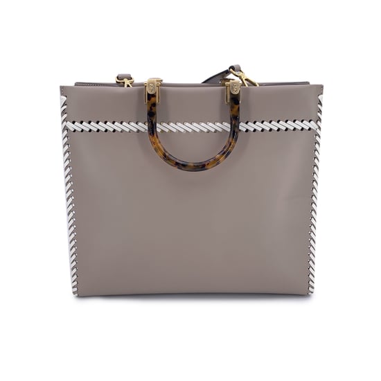 Fendi Leder-Einkaufstasche Sunshine - Image 3