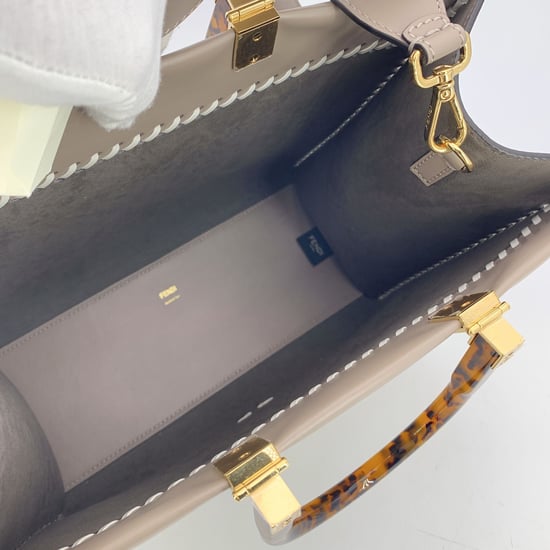 Fendi Leder-Einkaufstasche Sunshine - Image 4