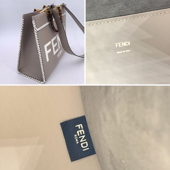 Fendi Leder-Einkaufstasche Sunshine - Image 6