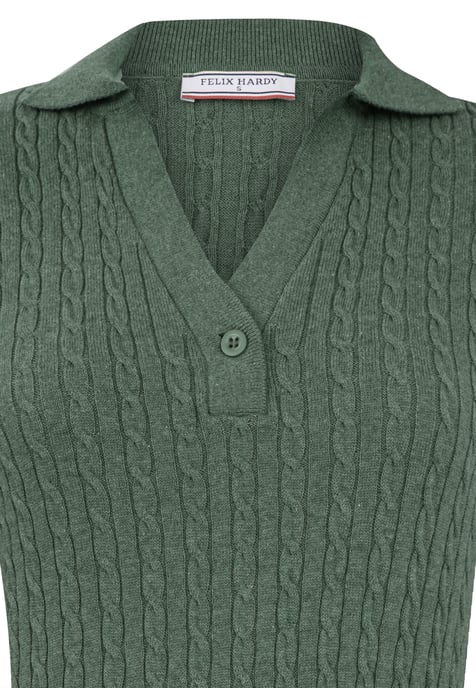 Kleid Langärmeliges Kabelstrickkleid - Image 2