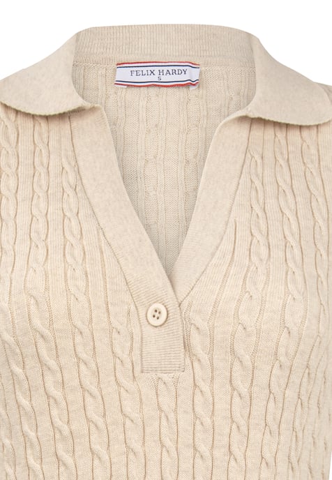 Kleid Langärmeliges Kabelstrickkleid - Image 2