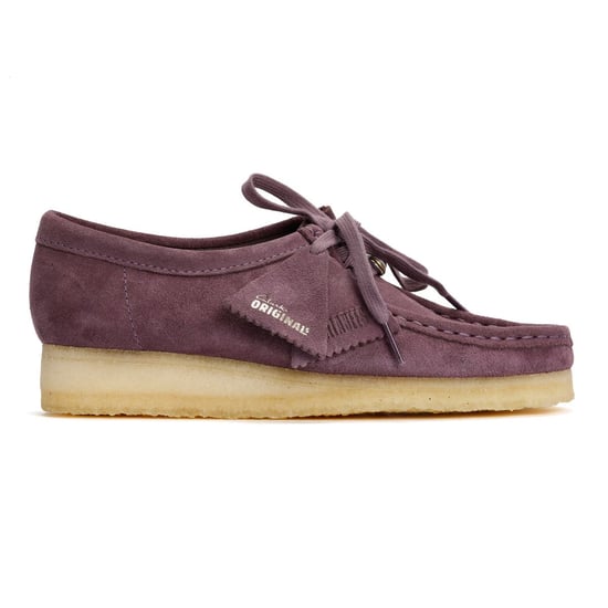 Clarks Originals Wallabee Suede Damen Lila Schuhe - Image 5