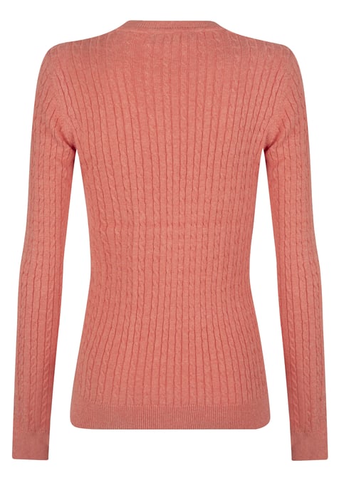 Pullover Kabelstrick-Pullover Mit V-Ausschnitt - Image 3