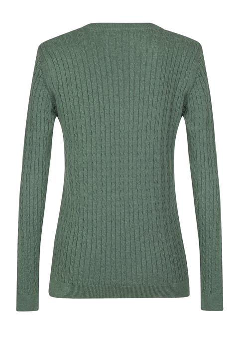 Pullover Kabelstrick-Pullover Mit V-Ausschnitt - Image 3
