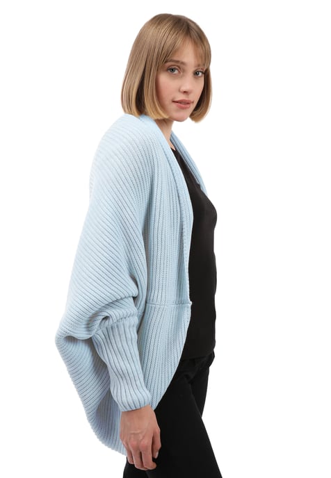 Strickjacke Langärmelige Strickjacke Aus Wollmischung Mit Fledermausärmeln - Image 3