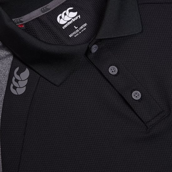 Canterbury - "Elite" Poloshirt für Herren (Schwarz/Magnetgrau) - Image 3