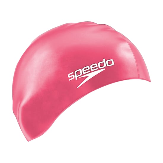 Speedo Unisex Silikon-Badekappe für langes Haar, für Erwachsene (Pink) - Image 3