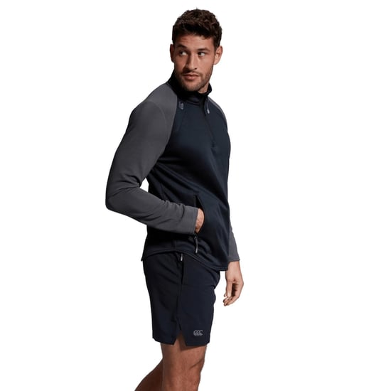 Canterbury - "Elite" Pullover mit kurzem Reißverschluss für Herren/Damen Unisex (Schwarz) - Image 3
