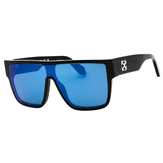 Off-white - Syracuse - Sonnenbrille Mit Schwarzem Rahmen Und Blauer Verspiegelung - Image 2
