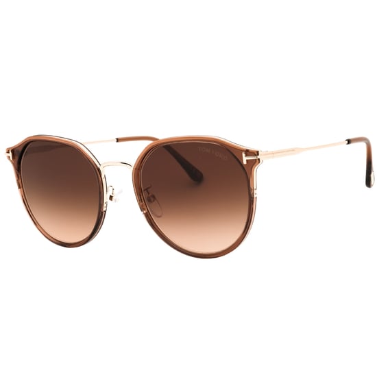 Tom Ford - Sonnenbrille Mit Glänzendem Hellbraunem Rahmen Und Braunen Verlaufsgläsern - Image 2
