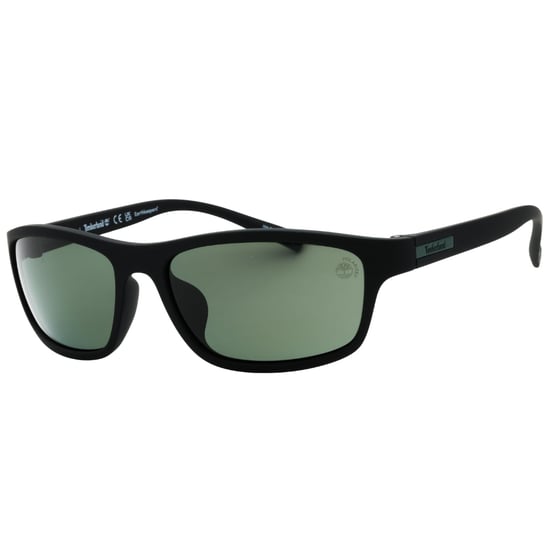 Timberland - Sonnenbrille Mit Mattschwarzem Rahmen Und Grünen Polarisierten Gläsern - Image 2