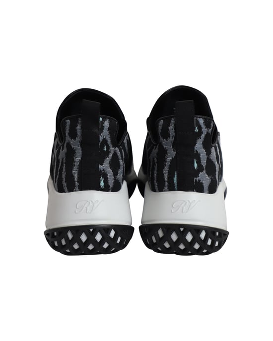 Roger Vivier Run Viv aus blauem Polyester mit Leopardenmuster - Image 4