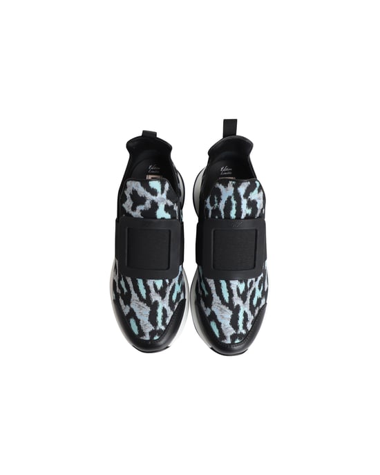 Roger Vivier Run Viv aus blauem Polyester mit Leopardenmuster - Image 5