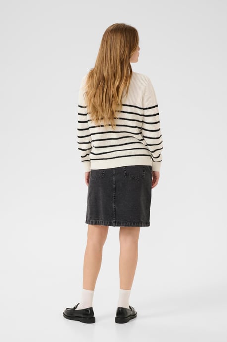 Strickpullover KAlioa Loose fit black offwhite - Image 4
