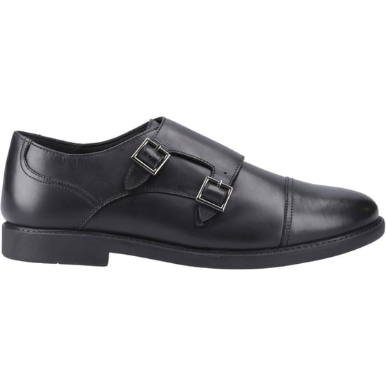 Hush Puppies Tim Monk Lederschuhe Für Jungen In Schwarz - Image 5
