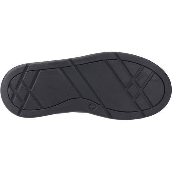 Hush Puppies Ronan Mocc Leder Jungen Schwarze Mokassin Schuhe - Image 3