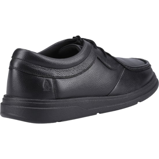 Hush Puppies Ronan Mocc Leder Jungen Schwarze Mokassin Schuhe - Image 2