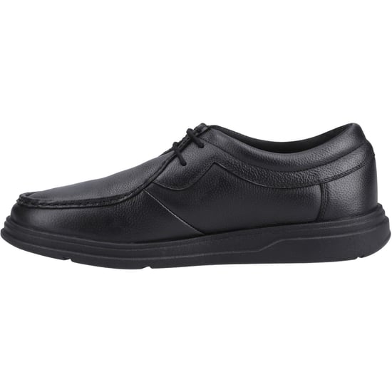 Hush Puppies Ronan Mocc Leder Jungen Schwarze Mokassin Schuhe - Image 4