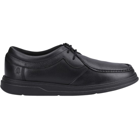 Hush Puppies Ronan Mocc Leder Jungen Schwarze Mokassin Schuhe - Image 5